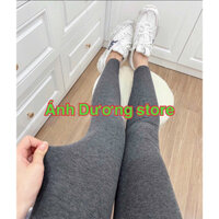Quần nỉ lót lông_quần legging mùa đông siêu ấm lưng cạp cao giữ nhiệt leggin ôm bó vải dày dặn