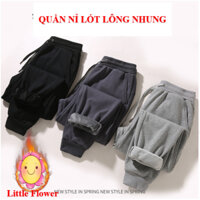 Quần nỉ nam lót lông nhung