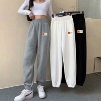 Quần nỉ ống BOOM Unisex, Quần Jogger thun trơn cạp chun dáng rộng - GenZ Pucca