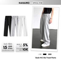 Quần Nỉ Ống Rộng Vải Nỉ 2Da Track Pants Unisex Nam Nữ, Form Ống Đứng Co Dãn Tốt - QN1