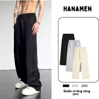 Quần Nỉ Ống Rộng Vải Nỉ 2Da Track Pants Unisex Nam Nữ, Form Ống Đứng Co Dãn Tốt - QN1