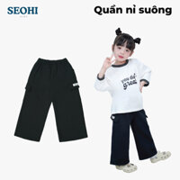 Quần nỉ túi hộp đen SEOHI cho bé 13-36kg (Mã WQ009)