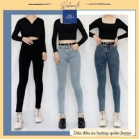 Quần nữ Quần Skinny jeans q1858ti cạp cao ôm tôn dáng