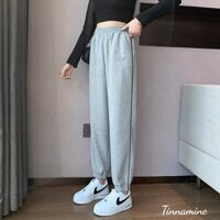 Quần Nữ sọc thể thao bo gấu dáng jogger chất Nỉ Tổ Ong dày đẹp QN778