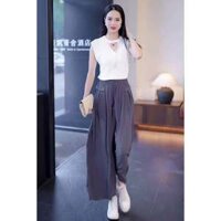 Quần Nữ trung niên màu ghi tôn dáng, phong cách sang trọng NANA