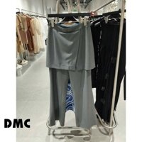 Quần nữ tuýp xi xám ống đứng DMC (Gray Tuytsi Straight Pants)
