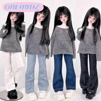 Quần OBEIBIDZ, Phụ kiện DIY Búp bê thanh lịch Áo len thanh lịch, Quần áo búp bê mặc thường ngày Mini dễ thương cho búp bê 1 / 4 BJD 45cm