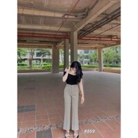 Quần ống đứng loe nhẹ chất Ruby chuẩn đẹp