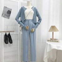 Quần ống đứng nữ, quần tây nữ công sở chun lưng cạp khuy mẫu mới trẻ trung nhưng thanh lịch