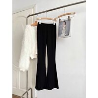 Quần ống loe umi hàn legging nữ dài 100 quần ống loe lưng cao vải co giãn hàng loại đẹp