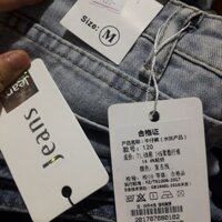 Quần ống rộng bò size M Hàn Quốc nguyên mác