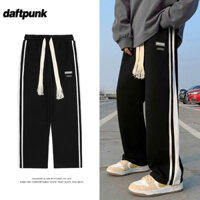 Quần Ống Rộng Cạp Chun Dây Rút Unisex - Quần Jogger Nam Nữ Chất Tổ Ong Cottong Dây Rút Bản Pha Đố,Dễ Phối Đồ