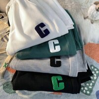 Quần Ống Rộng Chất Tổ Ong Chữ C - Quần Thể Thao Unisex Dày Dặn Phong Cách Hàn Quốc