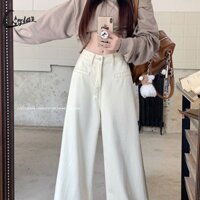 Quần ống rộng có dây đai cho nữ