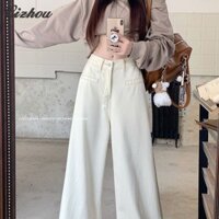 Quần ống rộng có dây đai cho nữ