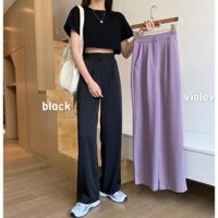 Quần ống rộng culottes xuông dài 100cm m3100