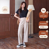 Quần Ống Rộng Dáng Suông Lửng Ufo The Basic