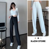 ❇◙☸Quần Ống Rộng Dáng Suông Lưng Cao Cạp Thun Culottes - Dài Nữ Khóa Trước Basic QD033