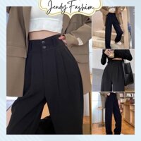 Quần Ống Rộng, Jendy Fashion, Quần Dài Công Sở Dáng Suông Baggy Chất Vải Tuyết Mưa Cao Cấp, S2C