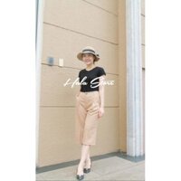 Quần ống rộng lửng nữ( Video thật)