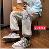 Quần Ống Rộng Nam Nữ Unisex - DT-shop - Xám-Qni ROUS,L<65kg