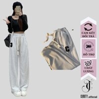Quần Ống Rộng Nữ Nam CIMOTY Chất Tổ Ong Chữ C - Quần Thể Thao Unisex Dày Dặn Phong Cách Ulzzang