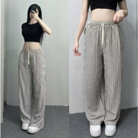 Quần ống rộng nữ nhiều màu chất vải đũi xốp thoáng mát nhẹ phong cách hàn quốc dễ phối đồ mẫu mới - TOTOSA