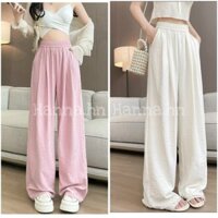 Quần Ống Rộng Nữ Vải Đũi Mát Loại Đẹp Siêu Hót Nhiều Màu Cạp Cao Lên From Xinh . Quần nữ ống rộng chất đũi nhiều màu hot