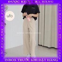 Quần ống rộng vải thô lụa – Straight Trousers – ufo.thebasic  mitsmeo