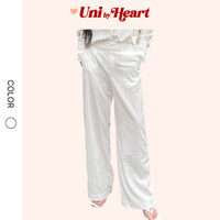 Quần ống suông dáng rộng Cara Pants QD017 chất liệu vải mềm mịn, mỏng mát đi biển - Uni By Heart