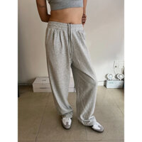 Quần ống suông nữ, quần jogger thể thao chất thun da cá thoáng khí basic gym yoga nhảy dance Louvre Pants LND
