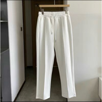 Quần ống Suông Sọc gân vải umi  Pants Nam Nữ