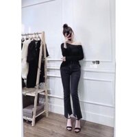 quần ống xẻ/jeans ống loe