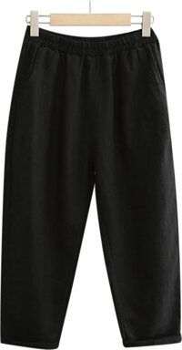 Quần Pants Basic Kaki Nữ - Đen - XL