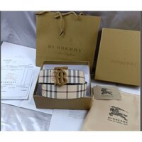 Quần phù hợp với nam đa năng hai mặt Burberry Dây da thật 3.8