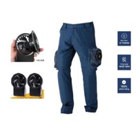 Quần quạt điều hòa FUJIKI ( sử dụng 2 quạt liền pin tháo lắp dễ dàng ) bảo hành 1 năm