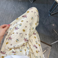 Quần Rời hello kitty Pyjama Quần Nữ 2024 Mới Mỏng Thường Ngày Hàn Quốc Quần Họa Tiết Gấu