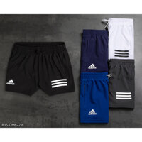 Quần run nam Adidas R35 phối 3 sọc ngang xi dãn 2 lớp form trên gối - Thời trang VNXK