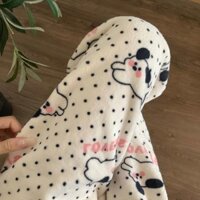 Quần San Hô Lông Cừu Thu Đông kích thước lớn quần ngủ nữ mặc nhà quần ống rộng Đi Bộ Ấm Áp Flannel
