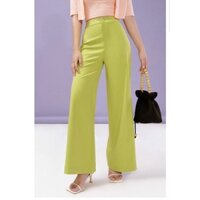 Quần Scallop Straight Leg Trousers - Green