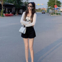 Quần short  2 lớp cạp  cao vải kaki giãn chuẩn form KYN-95