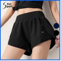 Quần short 2 lớp đùi nữ quần tập gym thể thao