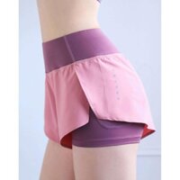 Quần Short 2 lớp Sịn Có Chấm Bi Sườn