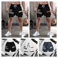 Quần Short 2 Lớp Tập Gym , Thể Thao LVFT HIT HARD Full Màu Cực Mát | Ken Store