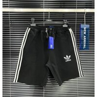 Quần Short Adidas Cao Cấp - Quần Đùi Nam Dệt Bo Hình In Dập Nhiệt 5D Chất Umi Hàn Phong Cách Boy Phố