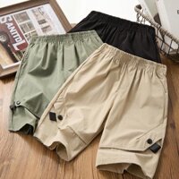 Quần short bé trai (5-14 tuổi) Quần short kiểu dáng mỏng Quần thun khô nhanh dáng rộng (12-50KG)