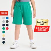 Quần short bé trai CANIFA cạp chun chất liệu cotton pha mềm mại thoải mái 2BS24S005