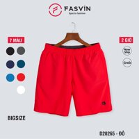 Quần short Big Size thể thao nam Fasvin D20265.HN chất liệu mềm mịn, co giãn - Đỏ,7