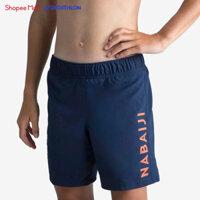 Quần short bơi cơ bản 100 cho bé trai xanh navy DECATHLON NABAIJI mã 8669410