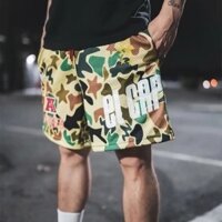 Quần Short Bóng Rổ Nam Họa Tiết Rằn Ri Phong Cách Hip Hop Đường Phố Mỹ 2 Màu Tùy Chọn